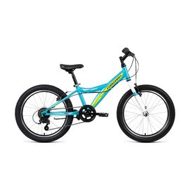 Детский велосипед FORWARD DAKOTA 20 1.0 20" 2019, Вариант УТ-00209298: Рама: 10,5" (Рост: 115-135см), Цвет: зеленый/желтый, изображение  - НаВелосипеде.рф
