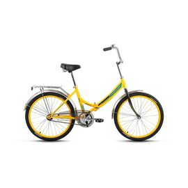Складной велосипед FORWARD VALENCIA 24 1.0 24" 2018, Вариант УТ-00209870: Рама: 16" (Рост: 150-169см), Цвет: желтый, изображение  - НаВелосипеде.рф