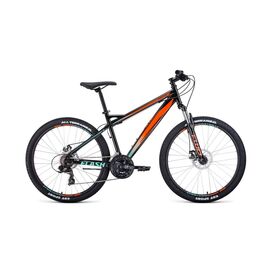 Горный велосипед FORWARD FLASH 2.0 disc 26" 2020, Вариант УТ-00209311: Рама: 15" (Рост: 145-165см), Цвет: серый/светло-зеленый матовый, изображение  - НаВелосипеде.рф