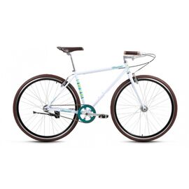 Городской велосипед FORWARD INDIE FOLK 1.0 28" 2017, Вариант УТ-00209891: Рама: 18" (Рост: 168-182см), Цвет: белый, изображение  - НаВелосипеде.рф