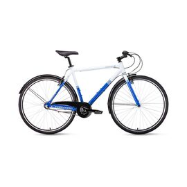 Городской велосипед FORWARD ROCKFORD 28" 2019, Вариант УТ-00209327: Рама: 540мм (Рост: 175-195см), Цвет: белый/синий, изображение  - НаВелосипеде.рф