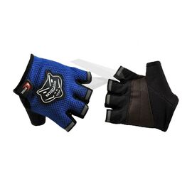 Велоперчатки KNIGHTOOD, короткие пальцы, биэластичные, сине-черный, P-873, изображение  - НаВелосипеде.рф