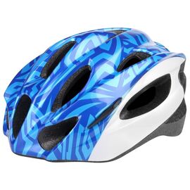 Шлем велосипедный Stels MV-16, бело-синий, LU089024, Вариант УТ-00199353: Размер: L, изображение  - НаВелосипеде.рф