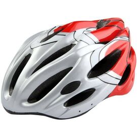 Шлем велосипедный Stels MV-26, красно-серый, LU089027, Вариант УТ-00199369: Размер: L, изображение  - НаВелосипеде.рф
