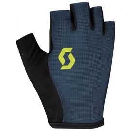 Велоперчатки SCOTT Aspect Sport Gel, короткие пальцы, nightfall blue/lemongrass yellow, 2020, 270124-6438, Вариант УТ-00200302: Размер: L, изображение  - НаВелосипеде.рф