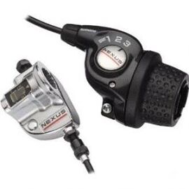 Шифтер для велосипеда SHIMANO Nexus 3S35E, 3скорости, c bell crank 3, оплетка, трос 1700мм, без упак, ASL3S35E170LS, изображение  - НаВелосипеде.рф