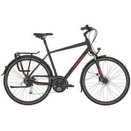 Гибридный велосипед Bergamont Horizon 4 Gent 28" 2020, Вариант УТ-00208077: Рама: 52 см (Рост: 163-175 см), Цвет: черный/красный, изображение  - НаВелосипеде.рф