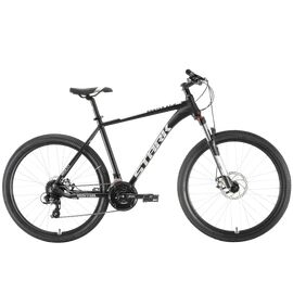 Горный велосипед Stark Router 27.3 D 27,5" 2020, Вариант УТ-00209184: Рама: 18" (Рост: 170-179см), Цвет: черный/серебристый, изображение  - НаВелосипеде.рф