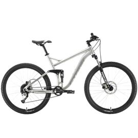 Двухподвесный велосипед Stark Tactic 27.5 FS HD 2020, Вариант УТ-00209196: Рама: 18" (Рост: 170-179см), Цвет: серебристый/серый, изображение  - НаВелосипеде.рф