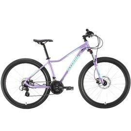 Женский велосипед Stark Viva 27.2 HD 27,5" 2020, Вариант УТ-00209201: Рама: 16" (Рост: 155-170см), Цвет: фиолетовый/голубой/серебристый, изображение  - НаВелосипеде.рф
