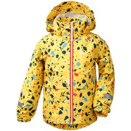 Куртка детская Didriksons DROPPEN PR KIDS JACKET, камешки на желтом, 503088, Вариант УТ-00210778: Размер: 100 , изображение  - НаВелосипеде.рф