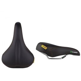 Седло велосипедное KS "K.SAN" YBT-6752, 257*172 mm, черный, RSAYBTK67521, изображение  - НаВелосипеде.рф