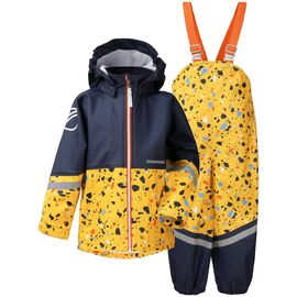 Костюм детский Didriksons WATERMAN PR KIDS SET, камешки на желтом, 503019, Вариант УТ-00176299: Размер: 100 , изображение  - НаВелосипеде.рф