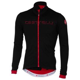 Велоджерси Castelli FONDO FZ, длинный рукав, черно-красный 2020, 4517511, Вариант УТ-00213364: Размер: L, изображение  - НаВелосипеде.рф