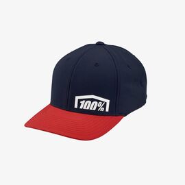 Бейсболка велосипедная 100% Revolt X-Fit Flexfit Hat, Red, 20081-003-17, Вариант УТ-00212773: Размер: S/M , изображение  - НаВелосипеде.рф