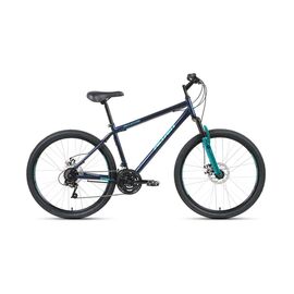 Горный велосипед ALTAIR MTB HT 2.0 disc 26" 2020, Вариант УТ-00214445: Рама: 17" (Рост: 156-170см), Цвет: темно-синий/бирюзовый, изображение  - НаВелосипеде.рф
