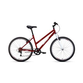 Горный велосипед ALTAIR MTB HT low 26" 2020, Вариант УТ-00211620: Рама: 15" (Рост: 145-160см), Цвет: красный/белый, изображение  - НаВелосипеде.рф