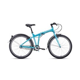 Складной велосипед FORWARD TRACER 3.0 26" 2020, Вариант УТ-00212753: Рама: 19" (Рост: 170-195см), Цвет: бирюзовый/белый, изображение  - НаВелосипеде.рф