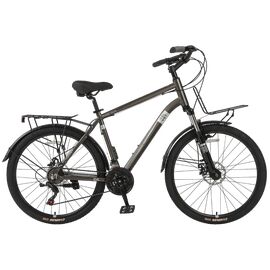 Городской велосипед TECH TEAM VELVET disc 26" 2020, Вариант УТ-00216815: Рама: 19" (Рост: 175-185см), Цвет: графитовый, изображение  - НаВелосипеде.рф