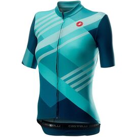 Веломайка Castelli TALENTO, женская, короткий рукав, бирюзовый/темно-синий 2020, 4520069, Вариант УТ-00213498: Размер: L, изображение  - НаВелосипеде.рф