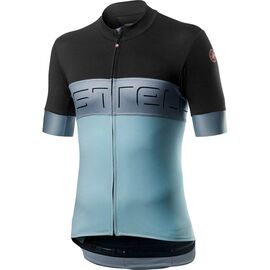 Веломайка Castelli Prologo VI, короткий рукав, черно-голубой 2020, 4519015, Вариант УТ-00213480: Размер: L, изображение  - НаВелосипеде.рф