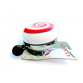 Звонок велосипедный Nuvo White Fusilli, NH-B688SS-D02, изображение  - НаВелосипеде.рф
