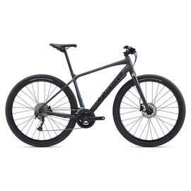 Гибридный велосипед Giant ToughRoad SLR 2 700С 2020, Вариант УТ-00208378: Рама: L (Рост: 180-190см), Цвет: черный металлик, изображение  - НаВелосипеде.рф