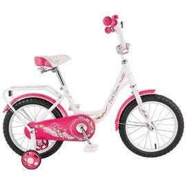Детский велосипед TECH TEAM 131 18" , Вариант УТ-00214298: Возраст: 6-8 лет (Рост: 105-130см), Цвет: белый/красный, изображение  - НаВелосипеде.рф
