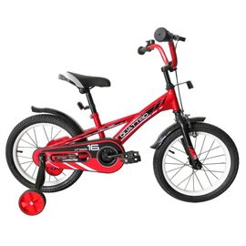 Детский велосипед TECH TEAM QUATTRO 14" 2020, Вариант УТ-00216804: Возраст: 3-5 лет (Рост: 98-104см), Цвет: красный, изображение  - НаВелосипеде.рф