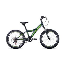 Детский велосипед FORWARD DAKOTA 2.0 20" 2020, Вариант УТ-00211603: Рама: 10,5" (Рост: 115-135см), Цвет: зеленый, изображение  - НаВелосипеде.рф
