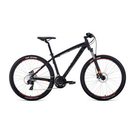 Горный велосипед FORWARD NEXT 3.0 disc 27,5" 2020, Вариант УТ-00216817: Рама: 17" (Рост: 155-179см), Цвет: черный матовый, изображение  - НаВелосипеде.рф