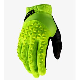 Велоперчатки 100% Geomatic Gloves, Fluo Yellow, 10022-004-12, Вариант УТ-00212777: Размер: L , изображение  - НаВелосипеде.рф