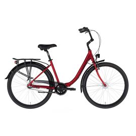 Городской велосипед KELLYS Avenue 30 26" 2020, Вариант УТ-00217150: Рама: 430 (Рост: 155-175см), Цвет: красный, изображение  - НаВелосипеде.рф