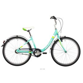 Подростковый велосипед KELLYS Maggie 24" 2020, Вариант УТ-00217129: Возраст: 9-11 лет (Рост: 130-140см), Цвет: бирюзовый, изображение  - НаВелосипеде.рф