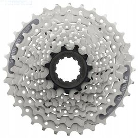 Кассета велосипедная Shimano ACERA CS-HG201-9, 9 скоростей, 11-34 зуба, серебристый, ACSHG2019134, изображение  - НаВелосипеде.рф