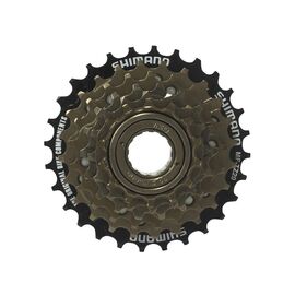 Трещотка велосипедная SHIMANO MF-TZ20, 6 скоростей, 14-28, коричневый, AMFTZ206428T, изображение  - НаВелосипеде.рф