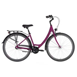 Городской велосипед KELLYS Avenue 50 28" 2020, Вариант УТ-00217151: Рама: 430 (Рост: 157-171см), Цвет: фиолетовый, изображение  - НаВелосипеде.рф