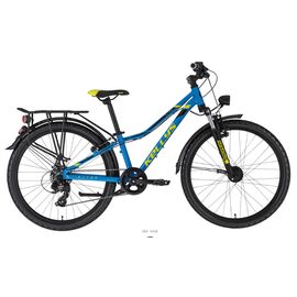 Подростковый велосипед KELLYS Kiter 70 24" 2020, Вариант УТ-00217128: Рама: 11 (Рост: 125-145см), Цвет: синий, изображение  - НаВелосипеде.рф
