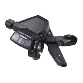 Шифтер велосипедный SHIMANO DEORE SL-M590, левый, 3 скорости, триггер, черный, CSL200000120, изображение  - НаВелосипеде.рф
