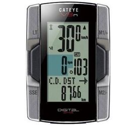 Велокомпьютер Cat Eye CC-TR210DW V3N, беспроводной, 17 функций, черный, CE1603520, изображение  - НаВелосипеде.рф