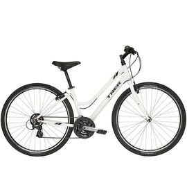 Городской велосипед Trek Verve 1 Wsd L 700C 2019, Вариант УТ-00217451: Рама: 21L (Рост: 180-185см), Цвет: Crystal White, изображение  - НаВелосипеде.рф