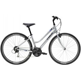 Городской велосипед Trek Verve 3 Wsd 700C 2019, Вариант УТ-00217454: Рама: 16L (Рост: 150-165см), Цвет: Quicksilver, изображение  - НаВелосипеде.рф