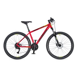 Горный велосипед Author Solution 27,5" 2021, Вариант УТ-00218532: Рама: 17" (Рост: 156-170см), Цвет: Author Red (Black / Lime) // Black, изображение  - НаВелосипеде.рф
