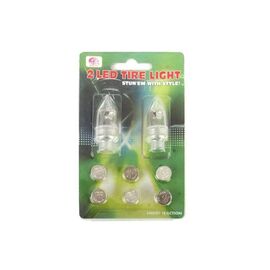 Колпачок на ниппель JING YI JY-505, светодиодный, 2 шт., белое свечение, RJGVLJY505T1, изображение  - НаВелосипеде.рф