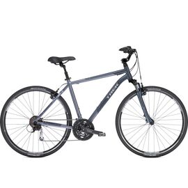 Гибридный велосипед Trek Verve 4 HBR 700C 2014, Вариант УТ-00217391: Рама: 22,5 (Рост: 190-195см), Цвет: Neptune Blue/Steel Blue, изображение  - НаВелосипеде.рф