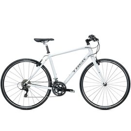 Гибридный велосипед Trek 7.5 FX 700C 2015, Вариант УТ-00217424: Рама: 15 (Рост: 145-160см), Цвет: Trek White , изображение  - НаВелосипеде.рф