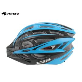 Шлем велосипедный VENZO VZ20-006, взрослый, черный/синий, RHEVZ20F26M2, Вариант УТ-00209471: Размер:  M, изображение  - НаВелосипеде.рф