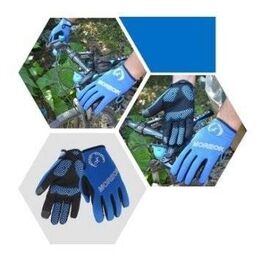 Велоперчатки MOREOK, синий, Вариант УТ-00209479: Размер: L, изображение  - НаВелосипеде.рф