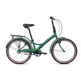 Складной велосипед FORWARD ENIGMA 3.0 24" 2020, Вариант УТ-00217170: Рама: 14" (Рост: 135-155см), Цвет: зеленый матовый/желтый, изображение  - НаВелосипеде.рф