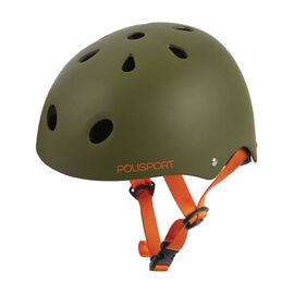 Шлем велосипедный подростковый Polisport Urban radical tag, green matte/orange, PLS8741100003, Вариант УТ-00217755: Размер: 53/55, изображение  - НаВелосипеде.рф